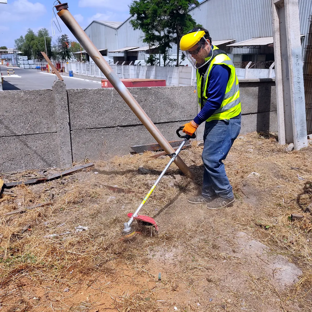 Corte y Despeje de Malezas en Patios Industriales